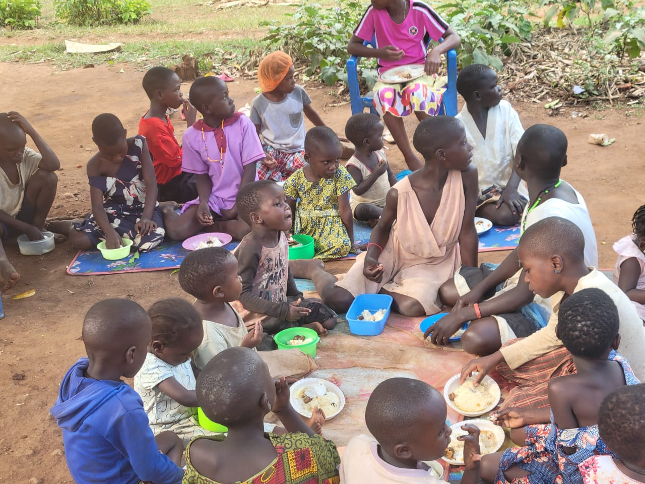 Meal time at Lil Mom's